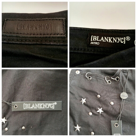 💎NWOT BLANKNYC Black Intro Studded Jeans - Picture 2 of 7